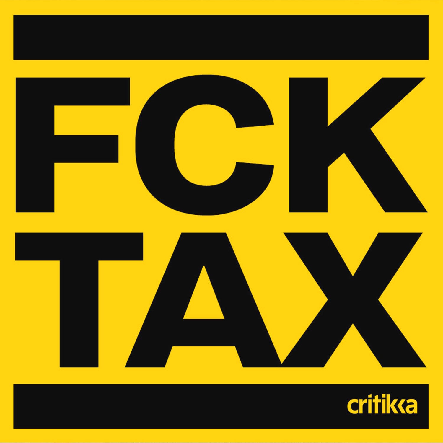 Pegatinas FCK TAX- 100und.