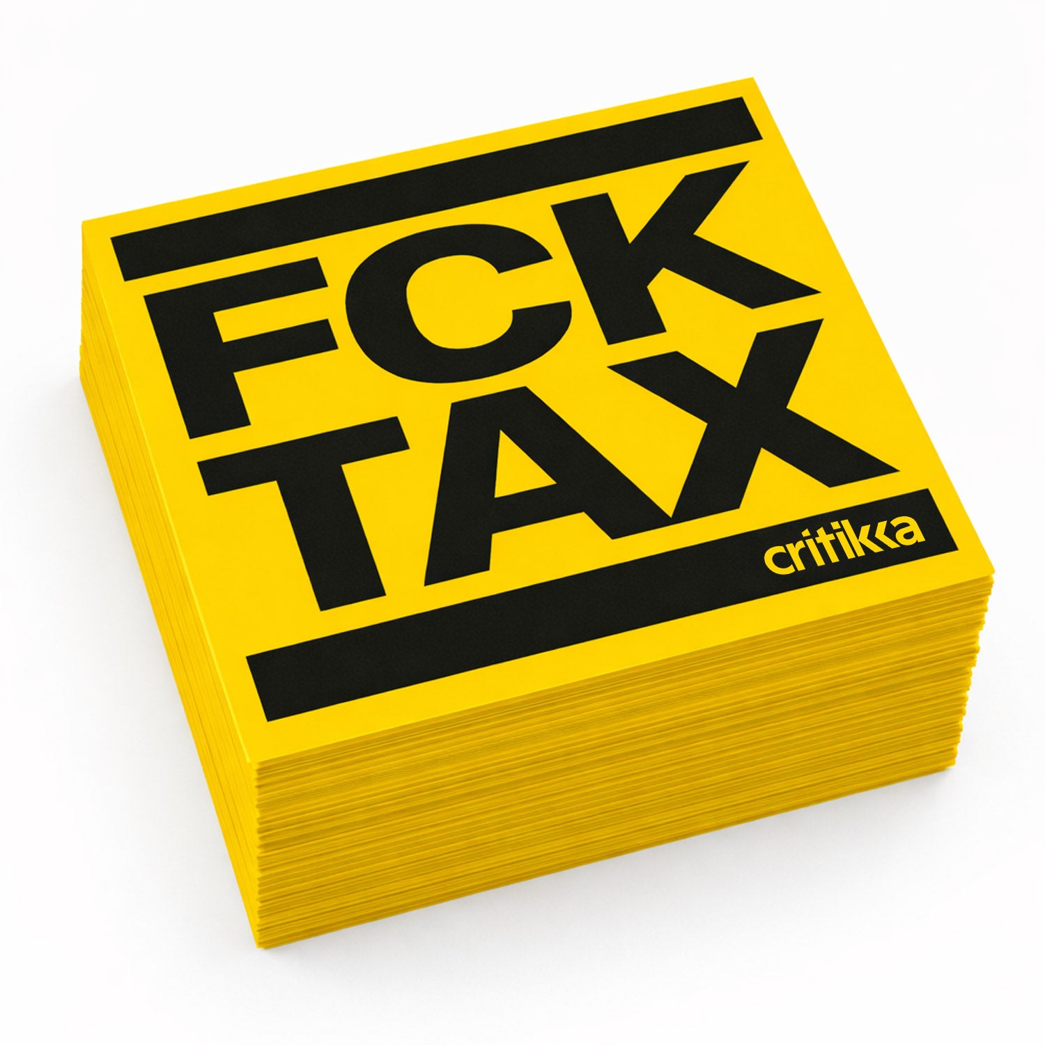 Pegatinas FCK TAX- 100und.