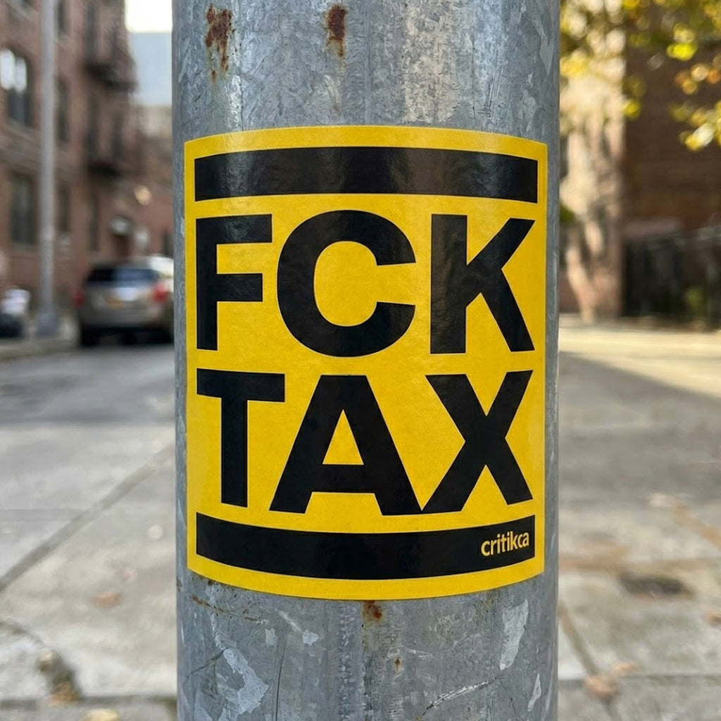 Pegatinas FCK TAX- 100und.