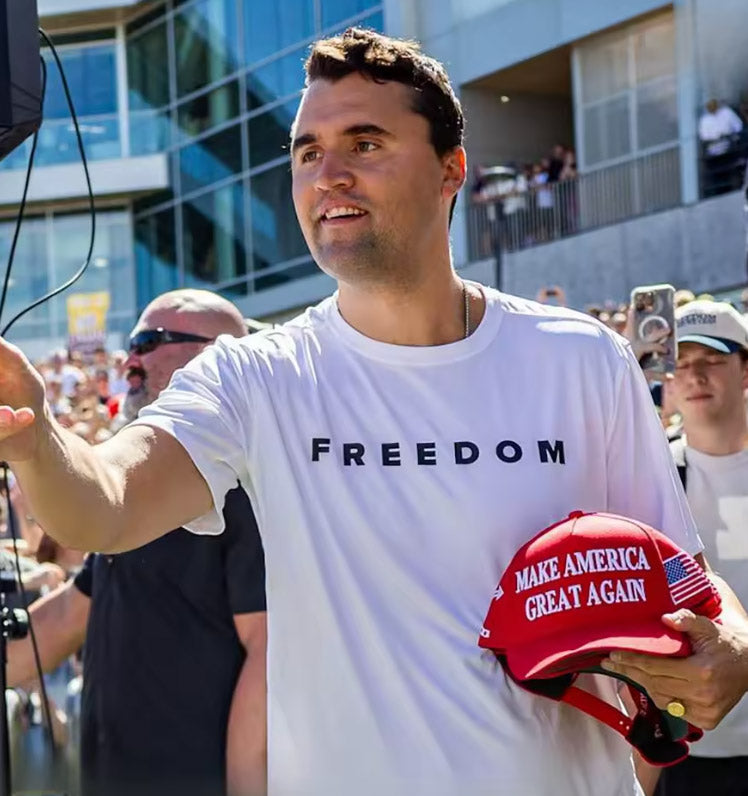 Camiseta manga corta - FREEDOM - Charlie Kirk