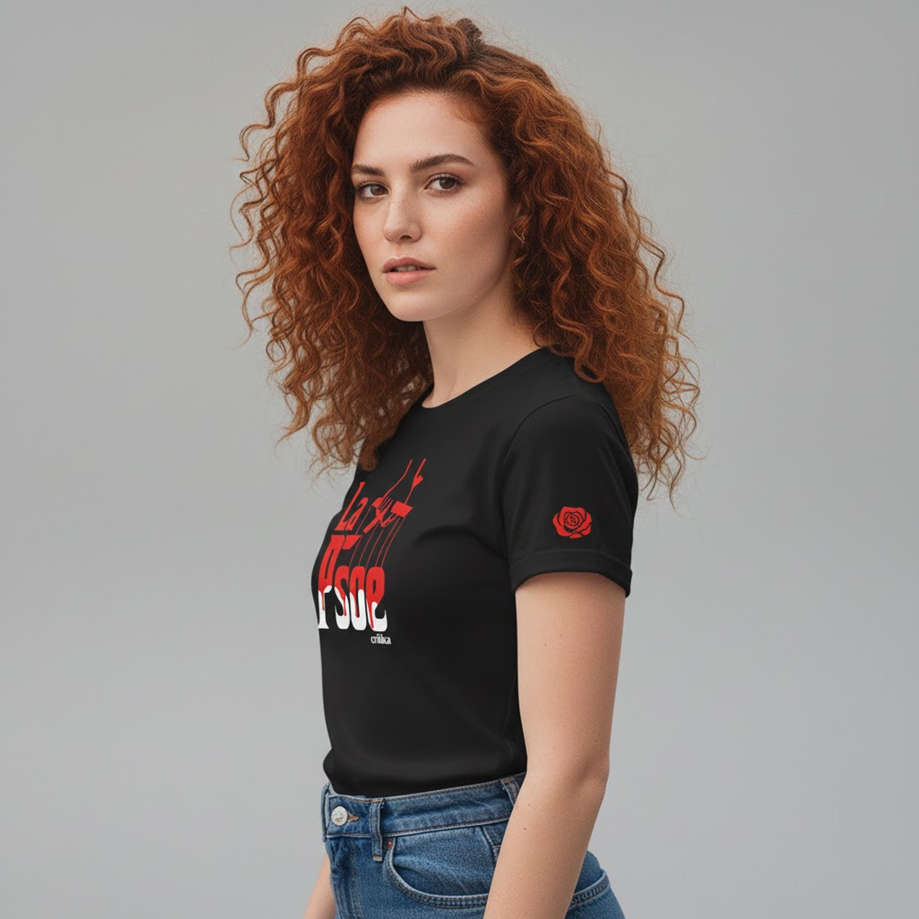 Camiseta manga corta negra - LaPsoe