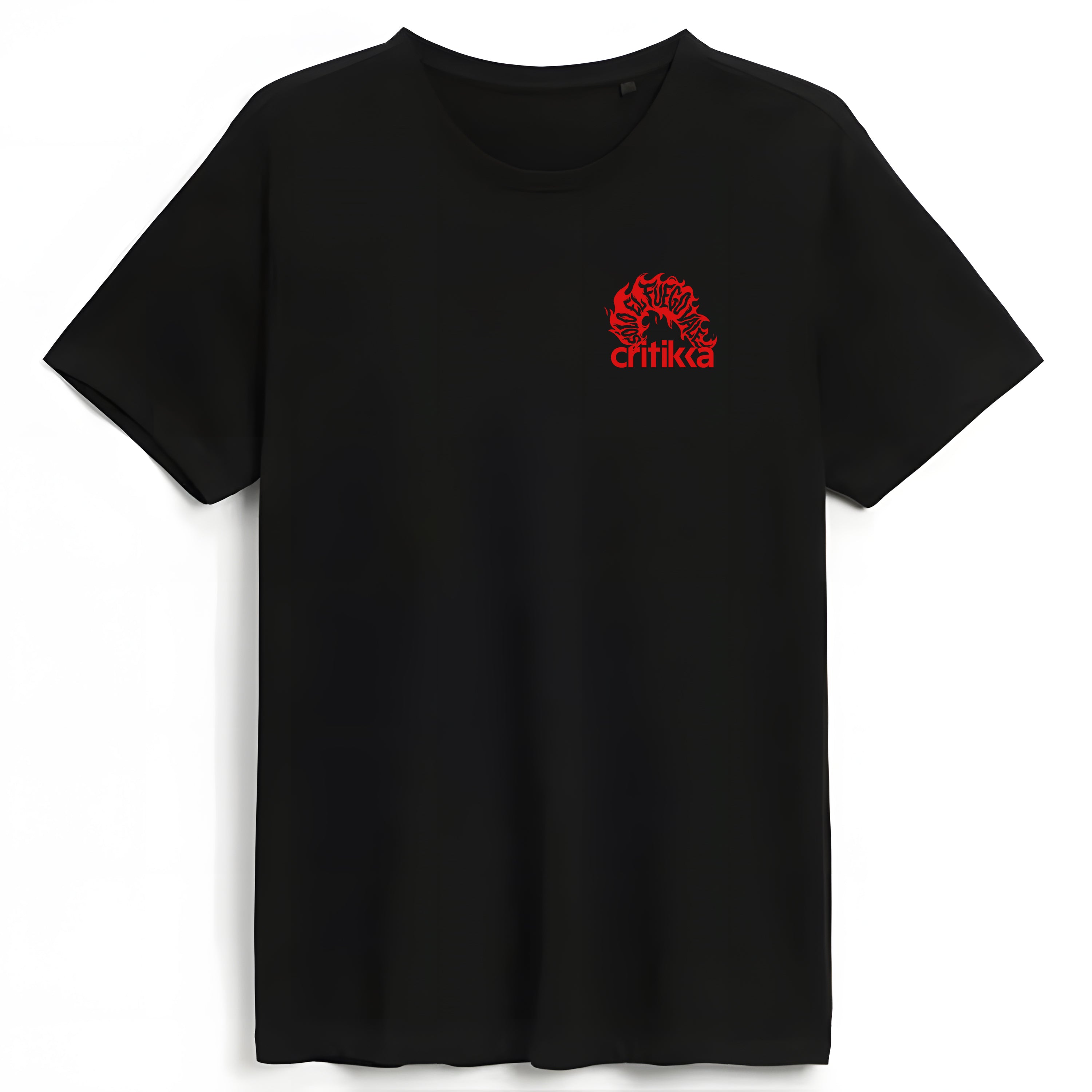 Camiseta manga corta negra - Sólo el Fuego Vale