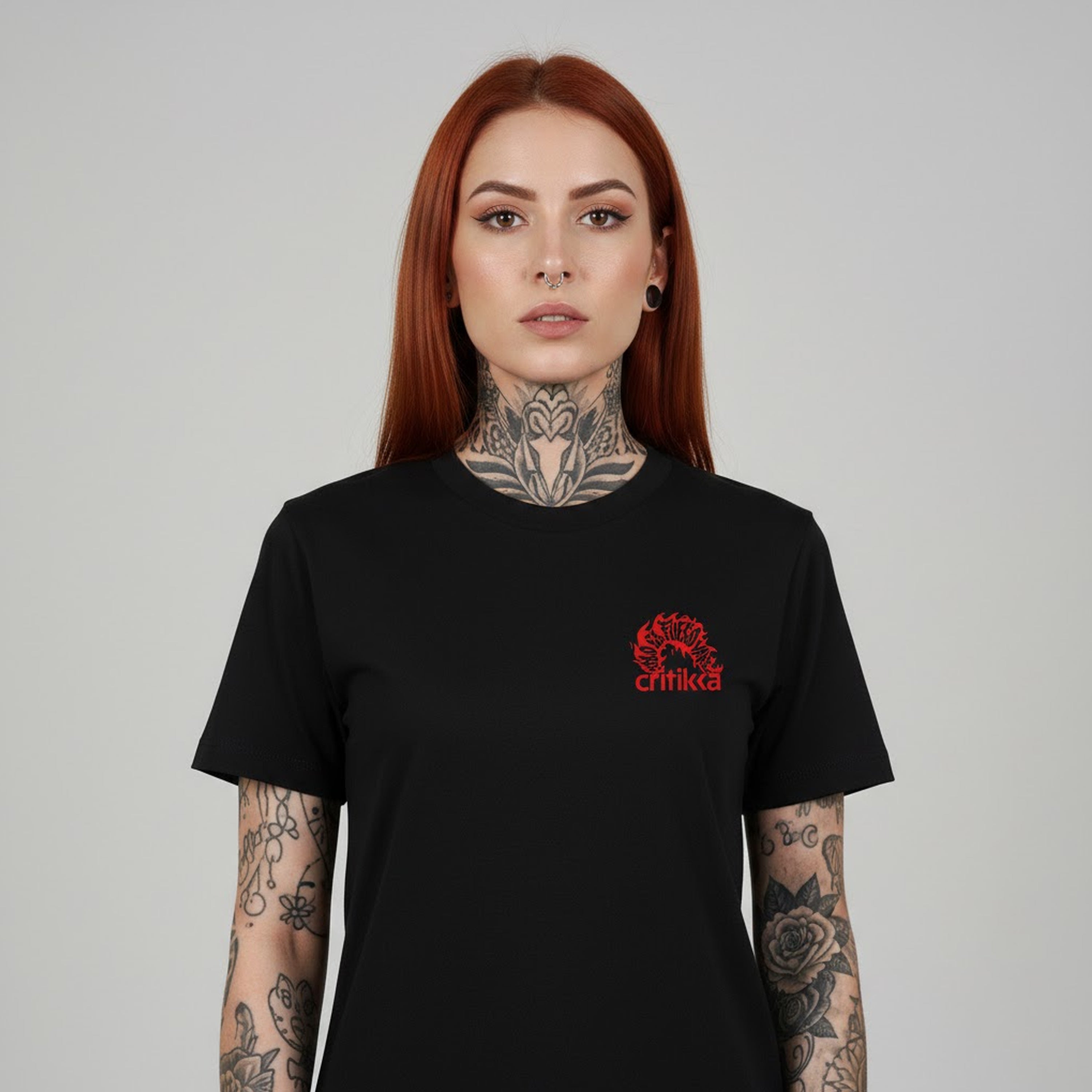 Camiseta manga corta negra - Sólo el Fuego Vale