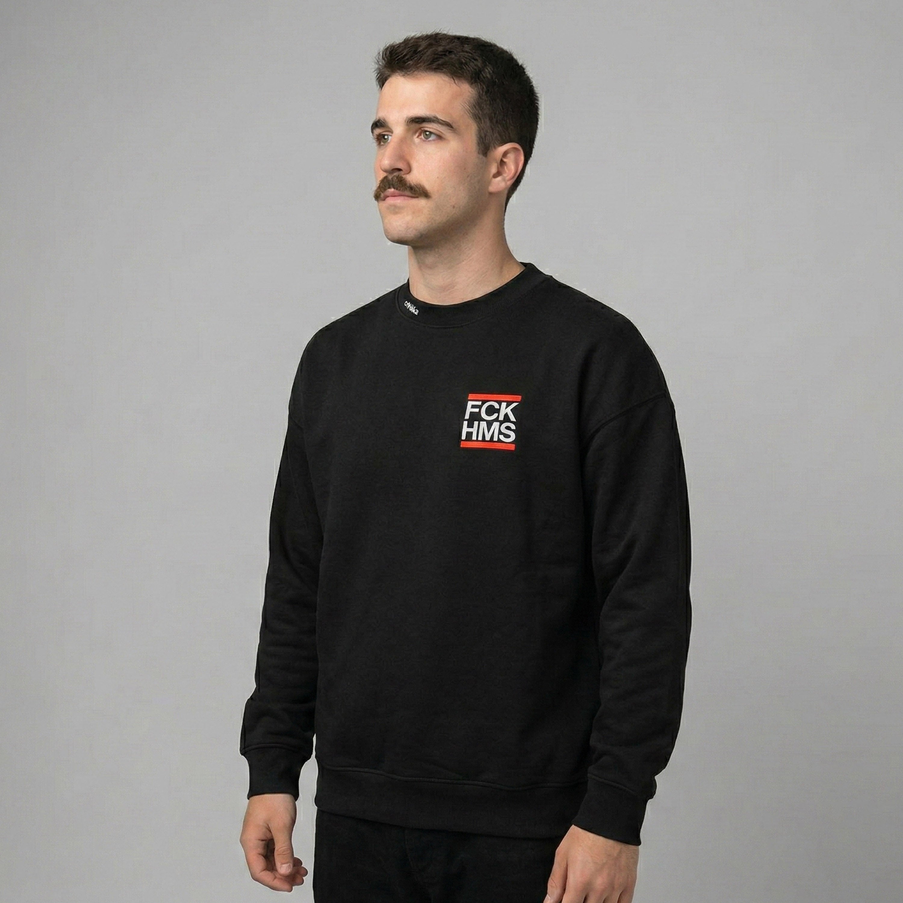 Sudadera sin capucha - FCK HMS (en escudo) - 𝗨𝗡𝗜𝗦𝗘𝗫