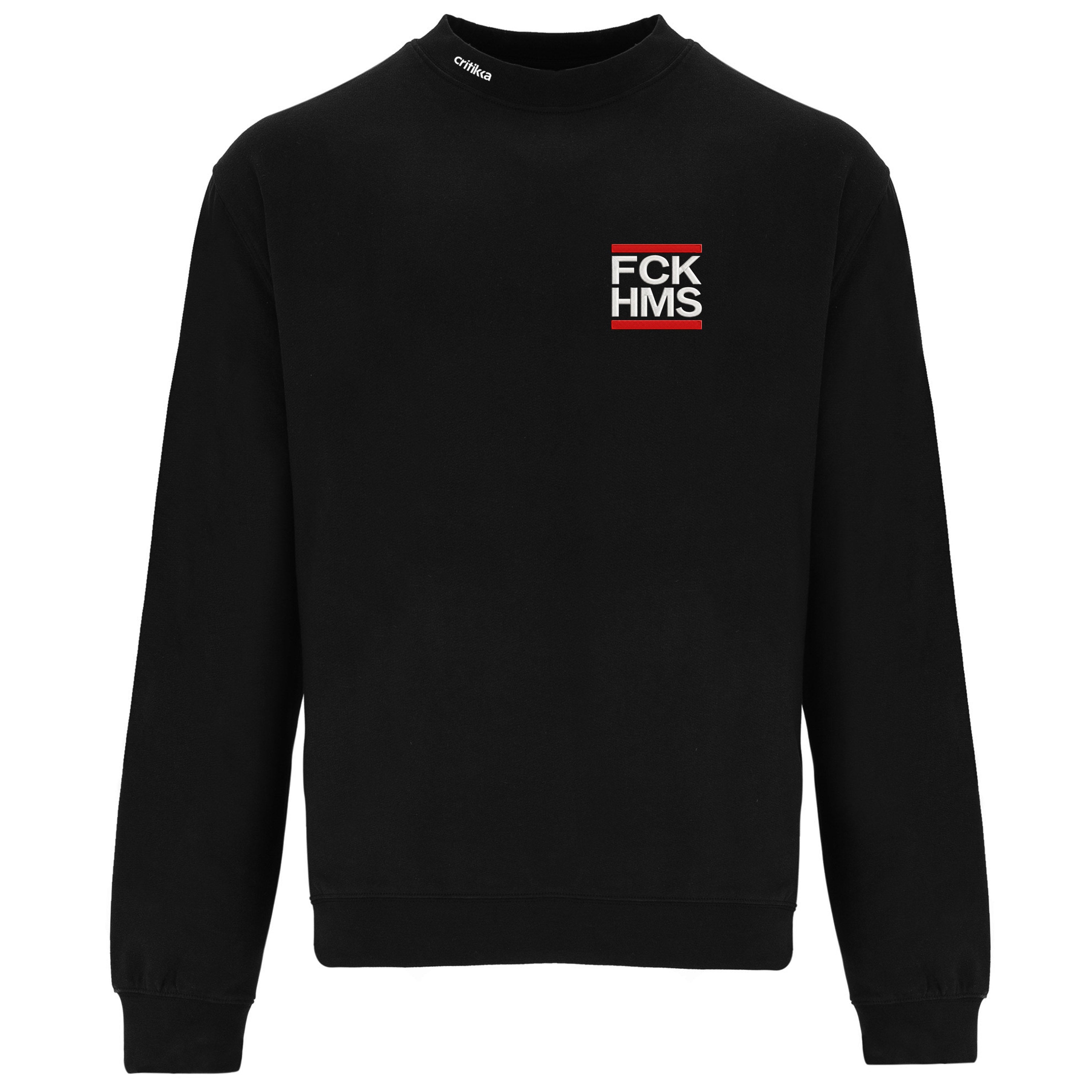 Sudadera sin capucha - FCK HMS (en escudo) - 𝗨𝗡𝗜𝗦𝗘𝗫